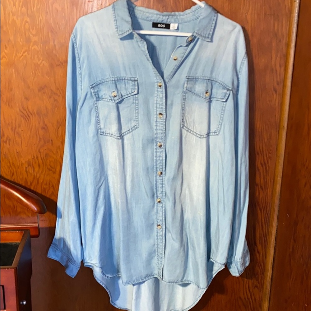 BDG Soft Denim Button Down